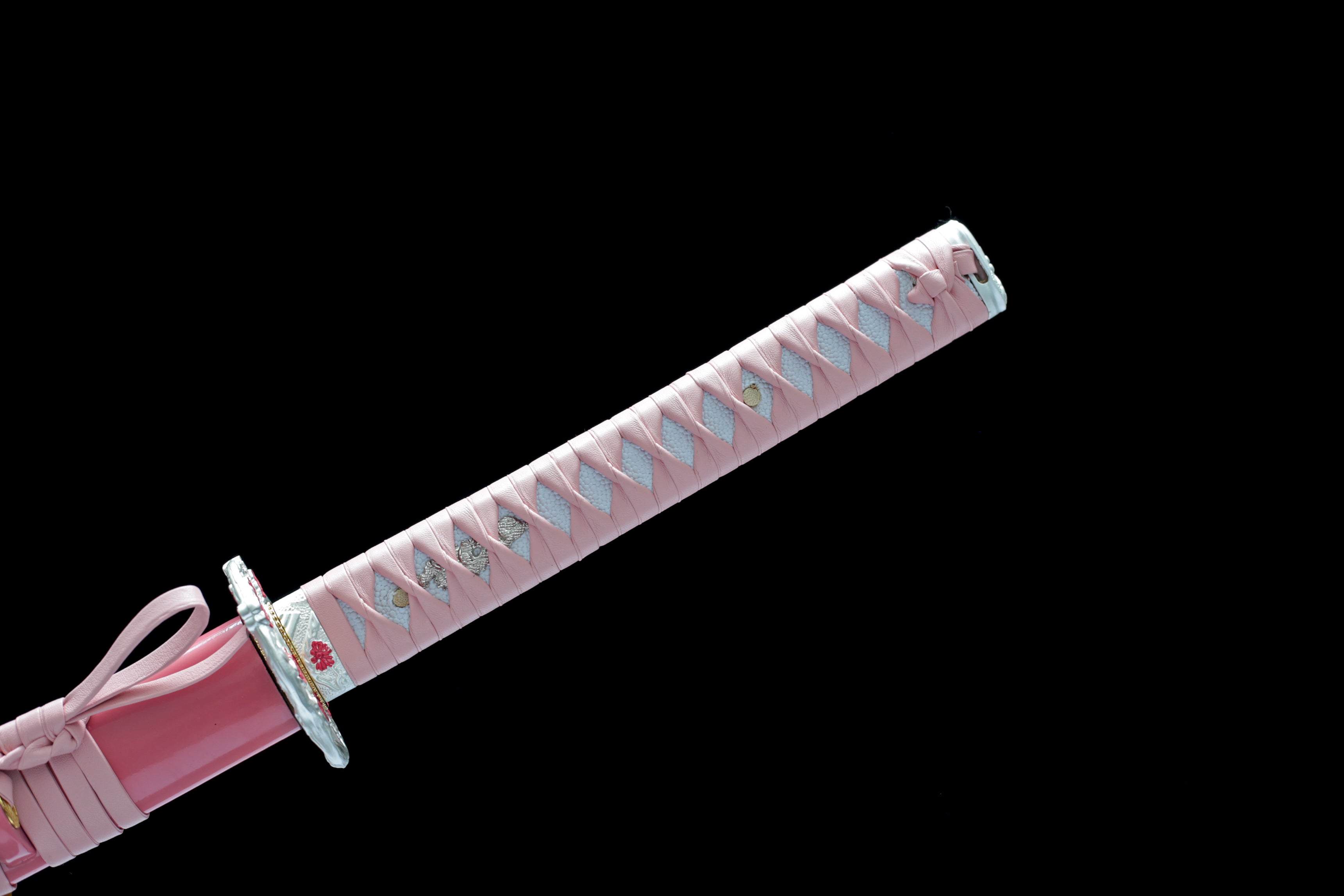 Hand Forged Japanese Katana Sakura Veil Blade(1045 High Carbon Steel)