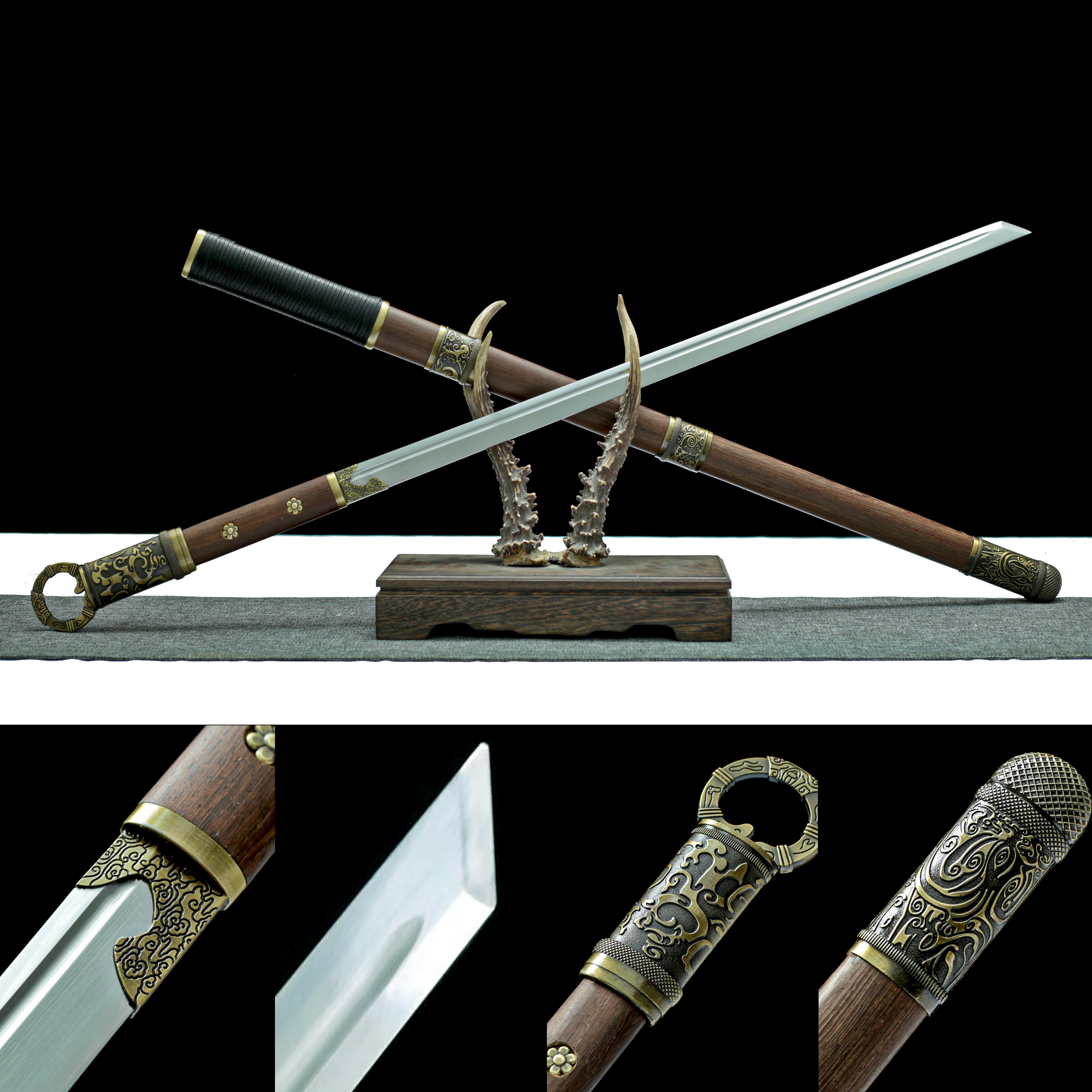 Hand Forged Buliangren Chinese Tang Heng sword(1060 Carbon Steel)