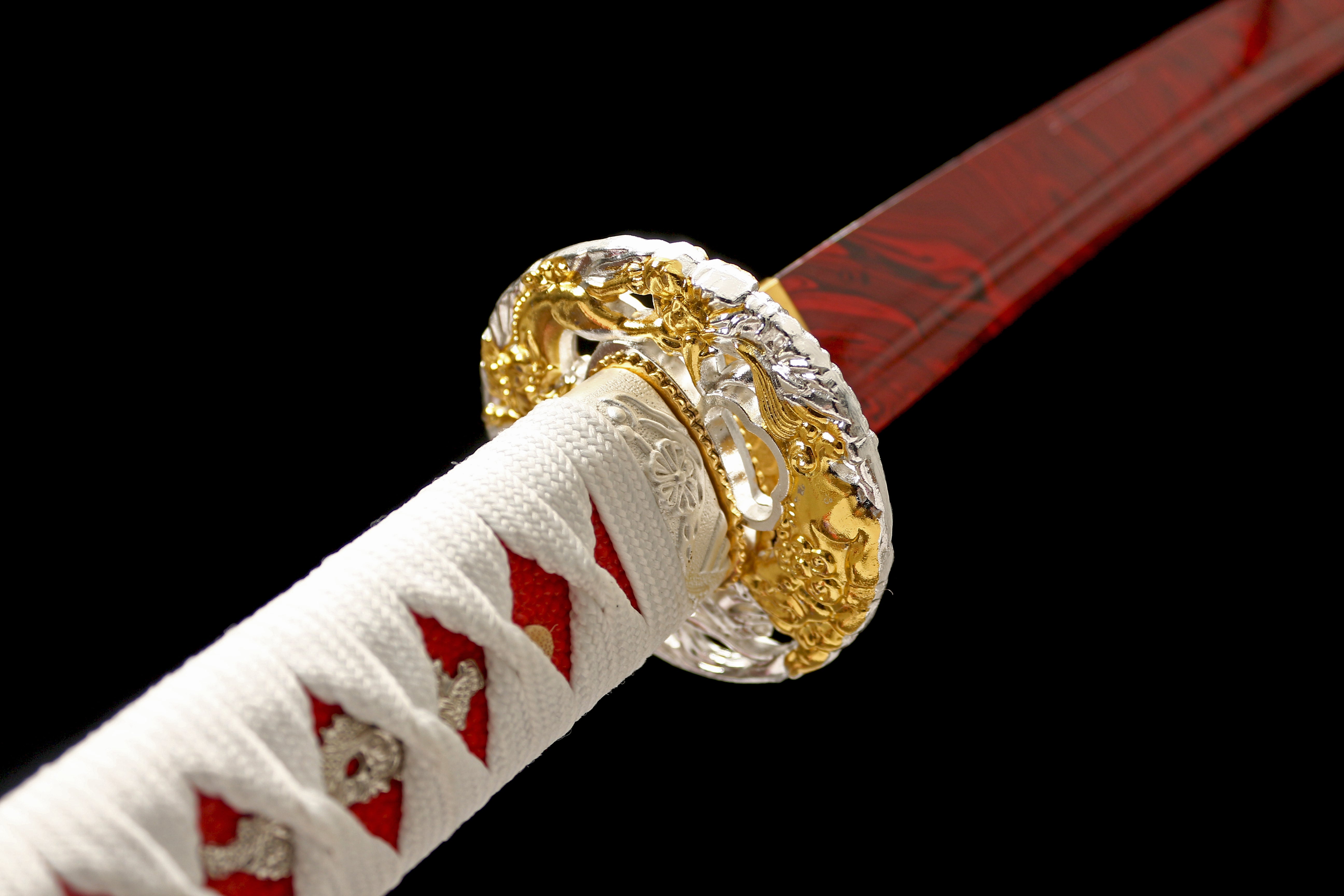 Hand Forged Japanese Katana Crimson Karma Blade(1095 Carbon Steel)