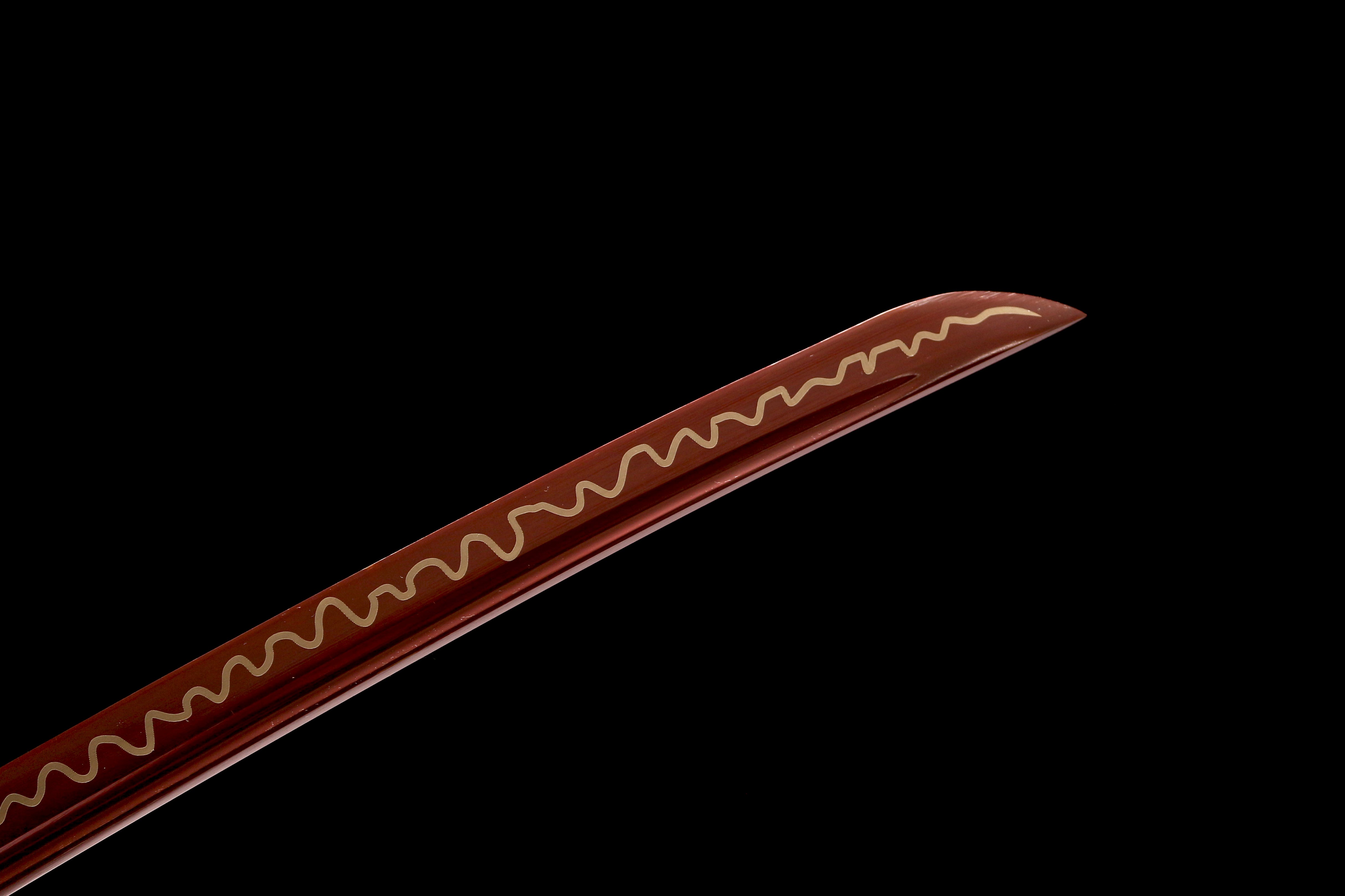 Hand Forged Japanese Katana Gilded Spots Blade(1045 Carbon Steel)