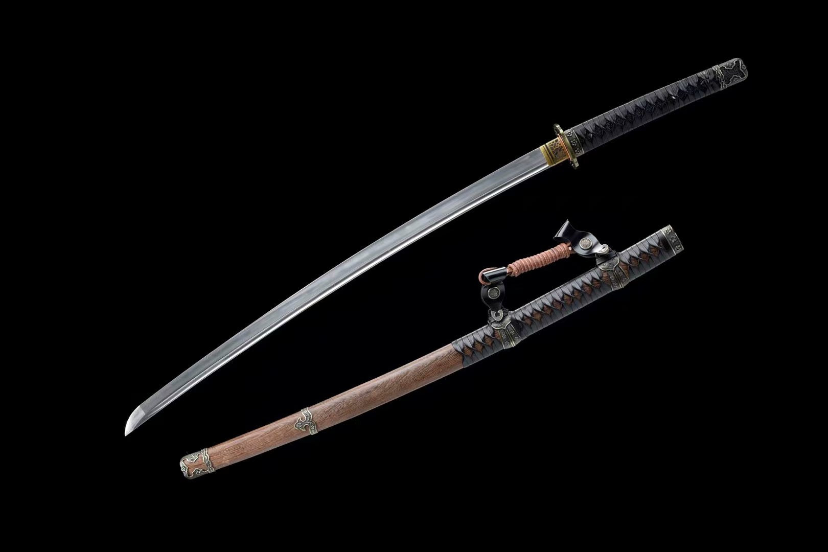 Hand Forged Japanese Tachi Autumn Hollyhock Blade(1095 Carbon Steel)