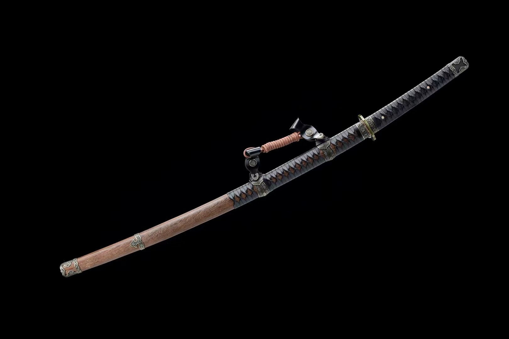Hand Forged Japanese Tachi Autumn Hollyhock Blade(1095 Carbon Steel)