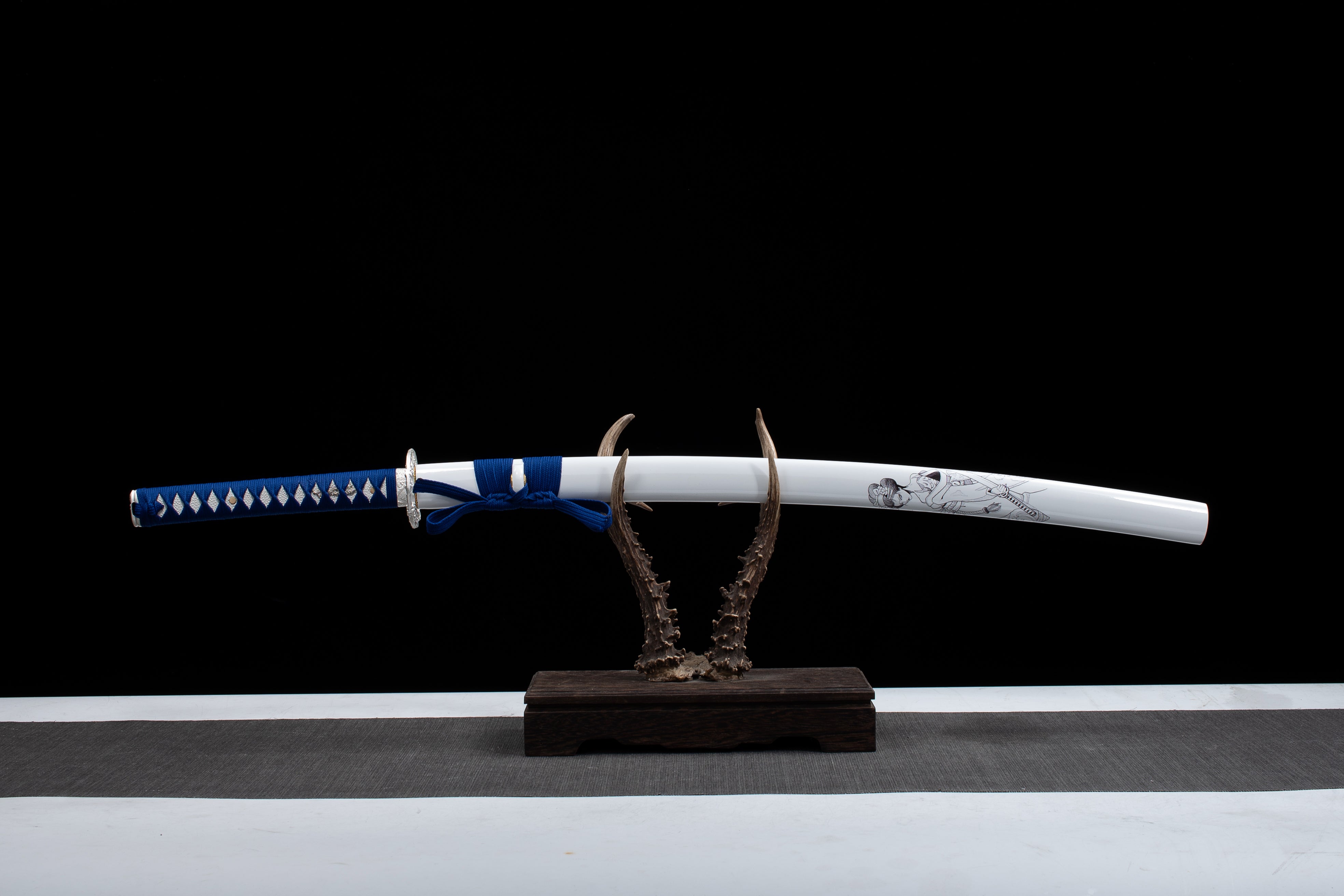 Hand Forged Japanese Katana Shironuki Ascendant Blade(1095 Carbon Steel)