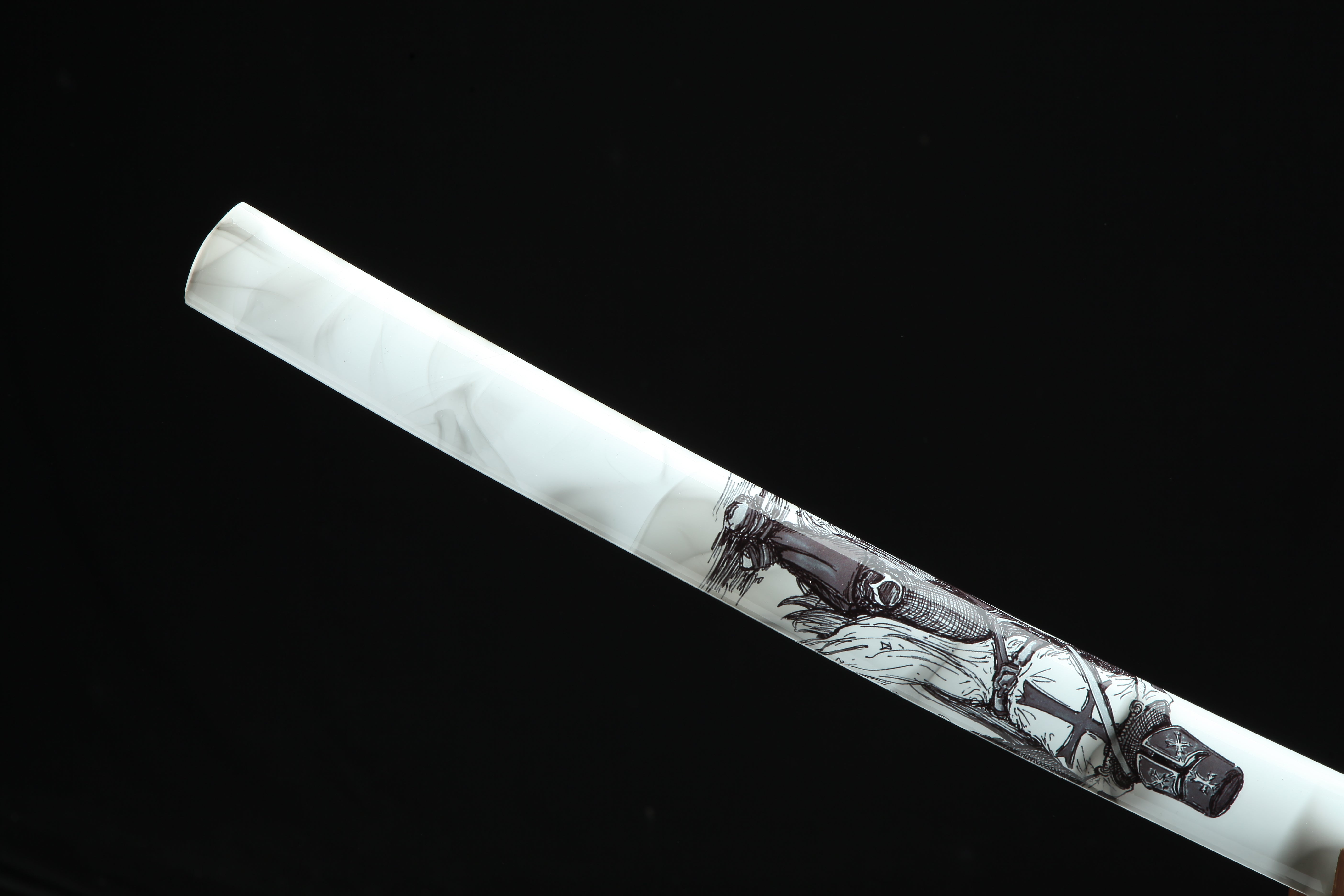Hand Forged Japanese Katana Gui Kuhaku Blade(1045 Carbon Steel)
