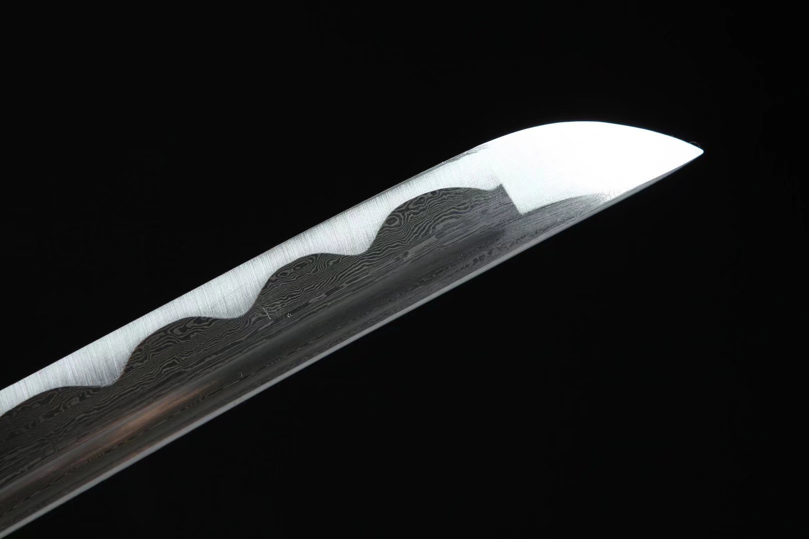 Hand Forged Japanese Katana Amethyst Veil Blade(Damascus Steel)