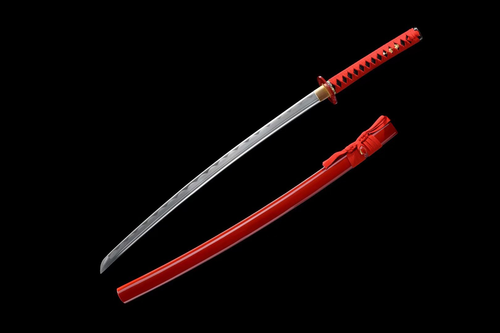 Hand Forged Japanese Katana Scarlet Epiphany Blade(1045 Carbon Steel)