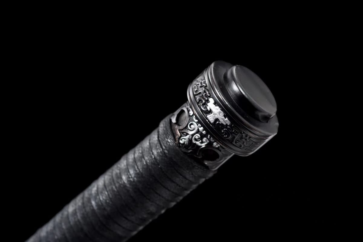 Hand Forged Dao Sword,1060 Carbon Steel red blade,Cut tree