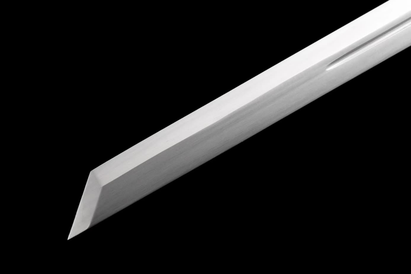 Silver Tang dao high Carbon Steel,Alloy Fittings,Wood PU Scabbard,LOONGSWORD