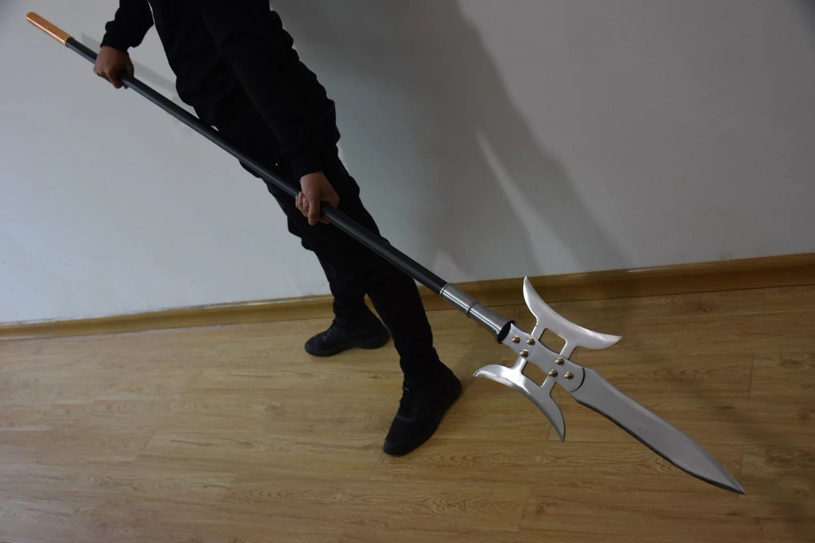 Lv Bu day painting Ji/China spear/High manganese steel Spearhead,Stainless steel rod,Length 81 inch - Chinese sword shop