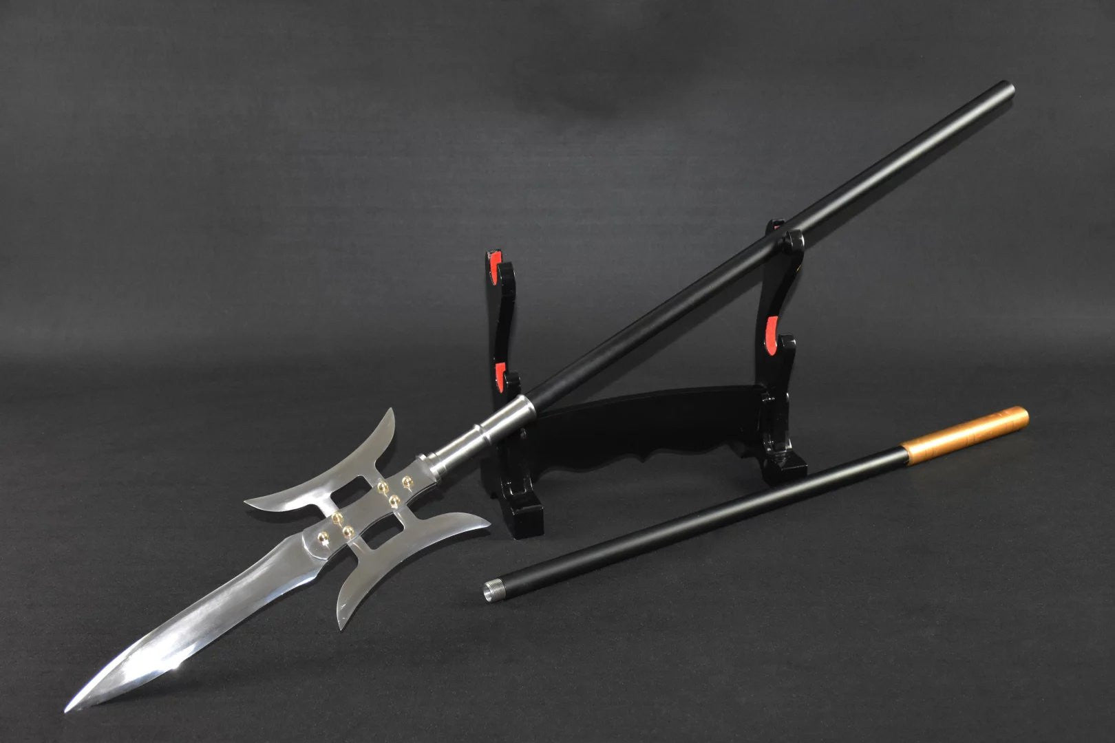 Lv Bu day painting Ji/China spear/High manganese steel Spearhead,Stainless steel rod,Length 81 inch - Chinese sword shop