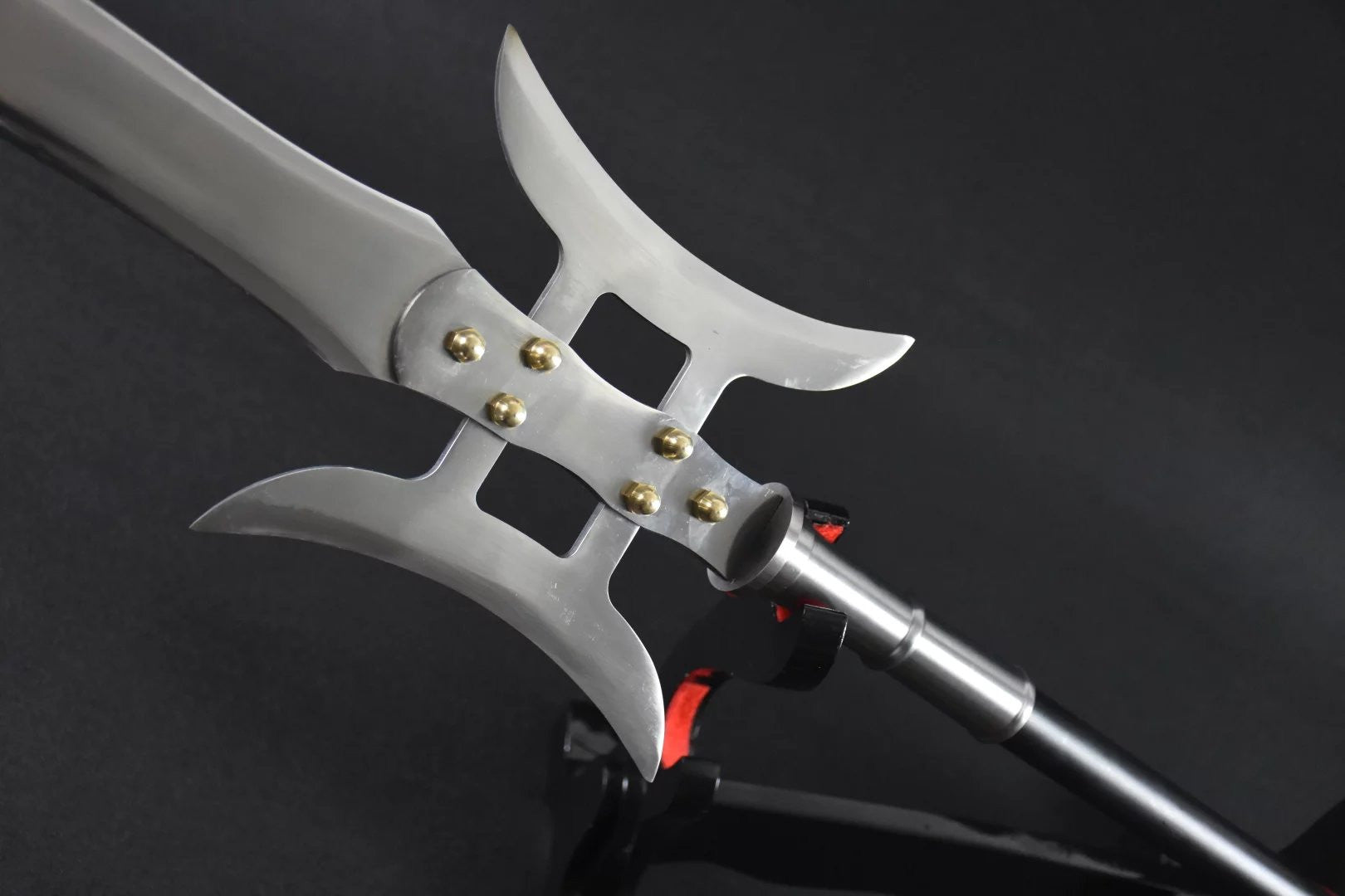 Lv Bu day painting Ji/China spear/High manganese steel Spearhead,Stainless steel rod,Length 81 inch - Chinese sword shop