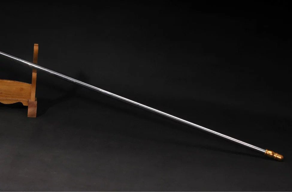 Lv Bu day painting Ji/China spear/High manganese steel Spearhead,Stainless steel rod,Length 81 inch - Chinese sword shop