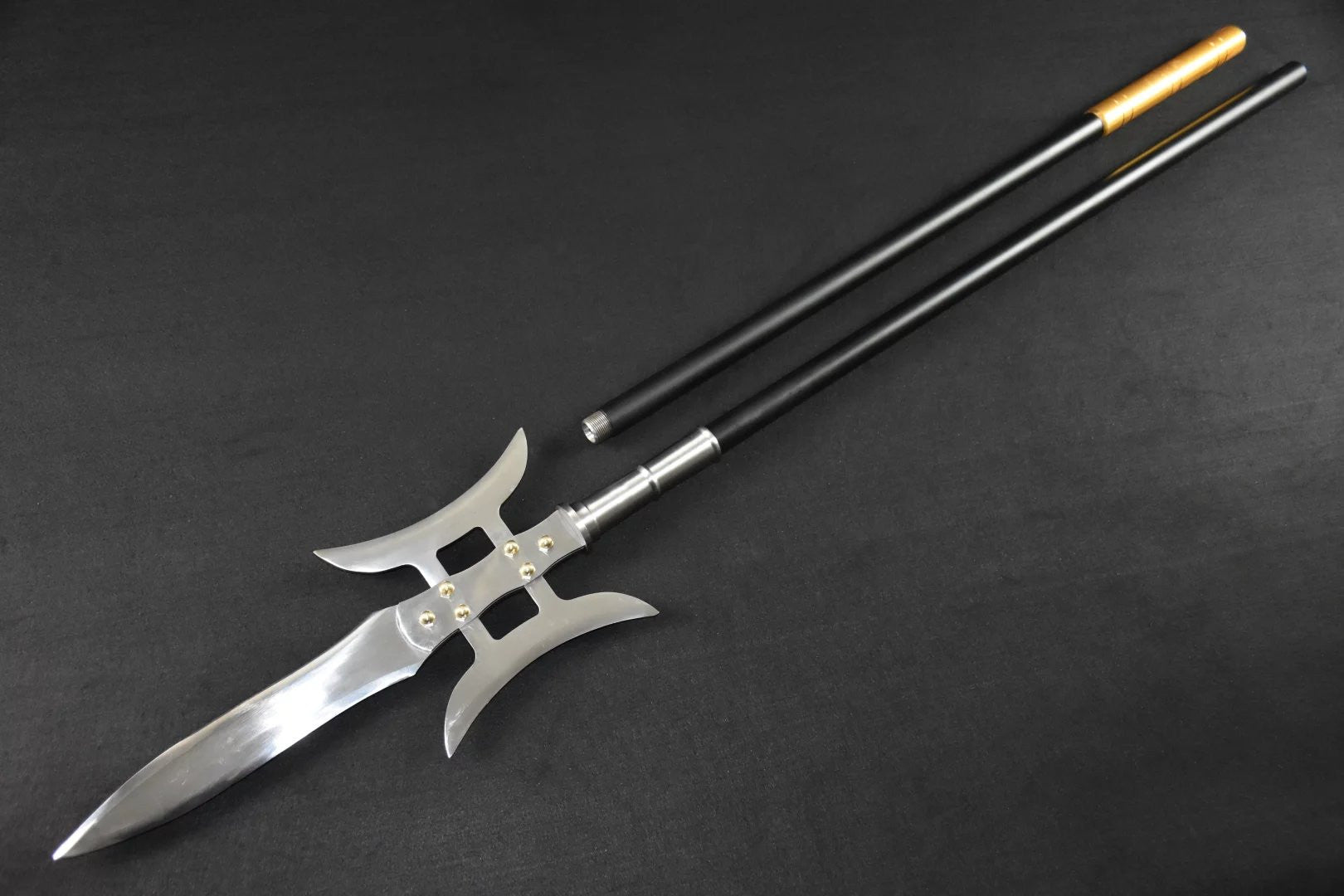 Lv Bu day painting Ji/China spear/High manganese steel Spearhead,Stainless steel rod,Length 81 inch - Chinese sword shop