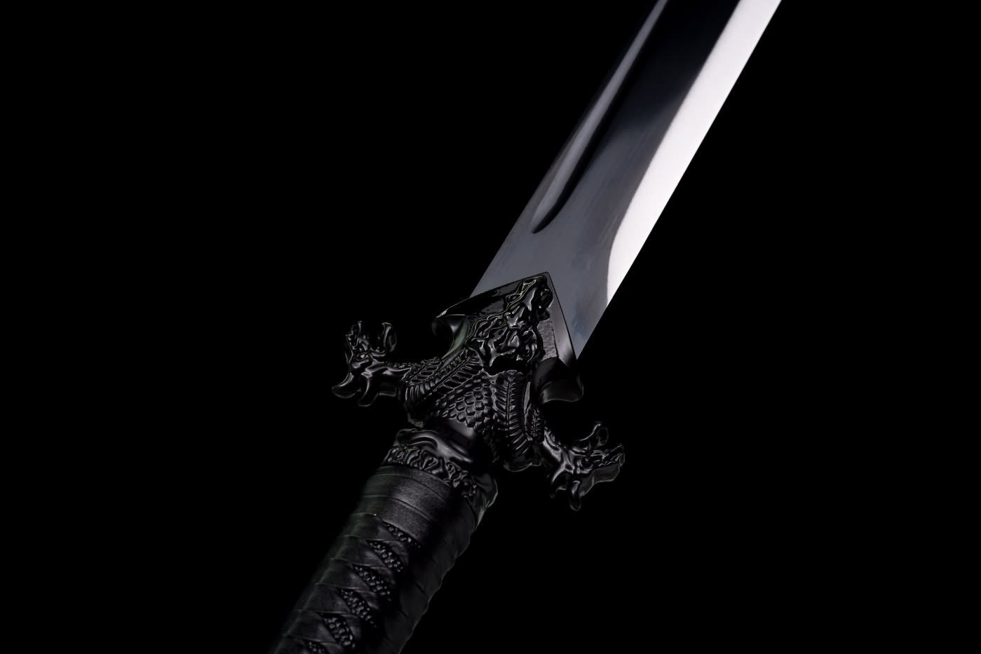 Machete Swords Real High Carbon Steel Blade,Leather Scabbard,LOONGSWORD