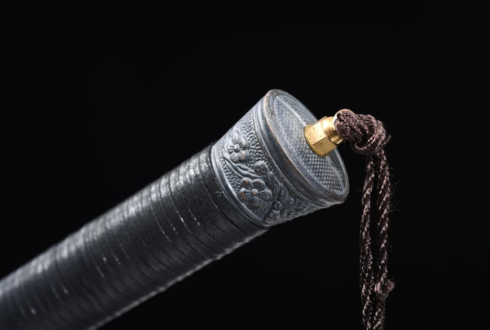 Qing dao,Horse Chopping Sword,Forged High Carbon Steel Blade,Black Scabbard,Battle Ready