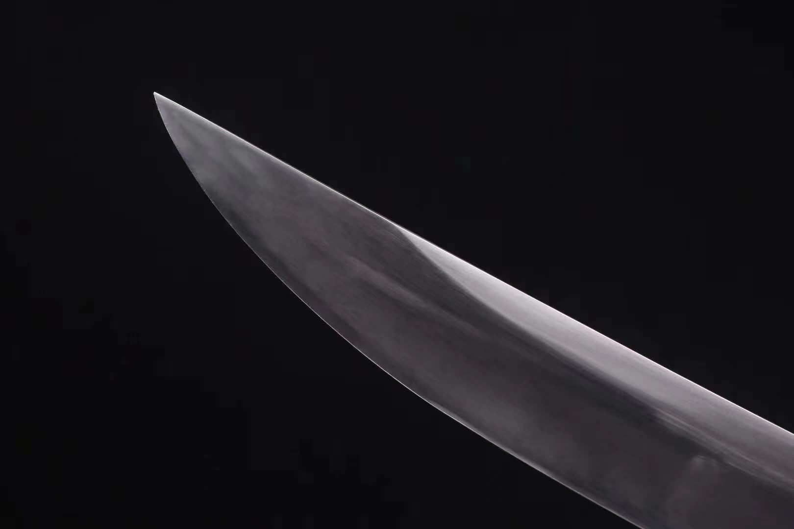 Chinese Swords Horse Chopping Sword Forged T10 Steel Clay Tempered Blade Sharp Fully