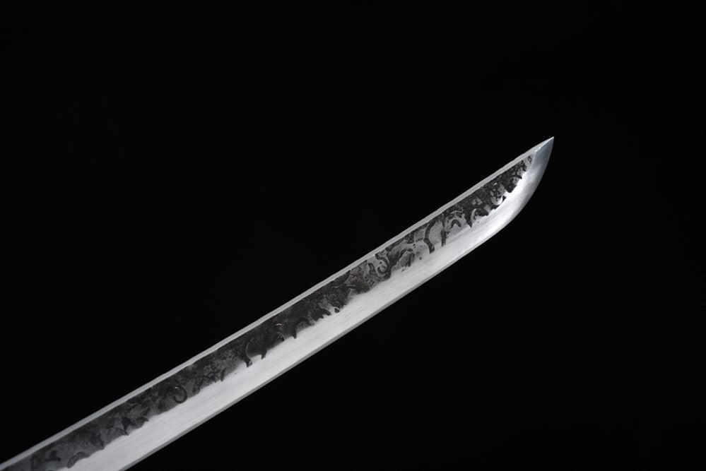 Qing Sword,Broadsword,Forged High Carbon Steel Blade,Leather Scabbard,Battle Ready