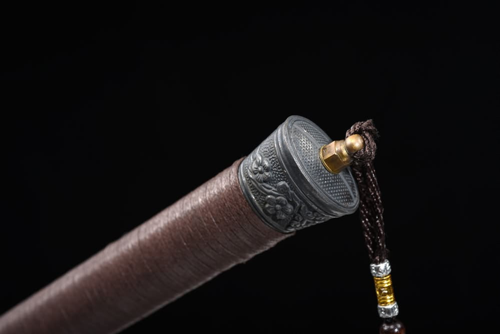 Qing Sword,Broadsword,Forged High Carbon Steel Blade,Leather Scabbard,Battle Ready