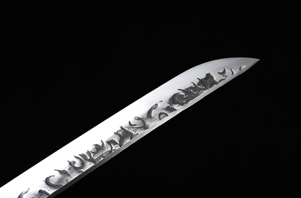 Qing Sword,Broadsword,Forged High Carbon Steel Blade,Leather Scabbard,Battle Ready