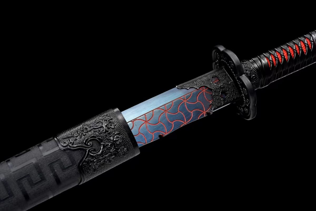Embroider spring Machete(Forged High carbon steel blades)Battle ready,Chinese sword