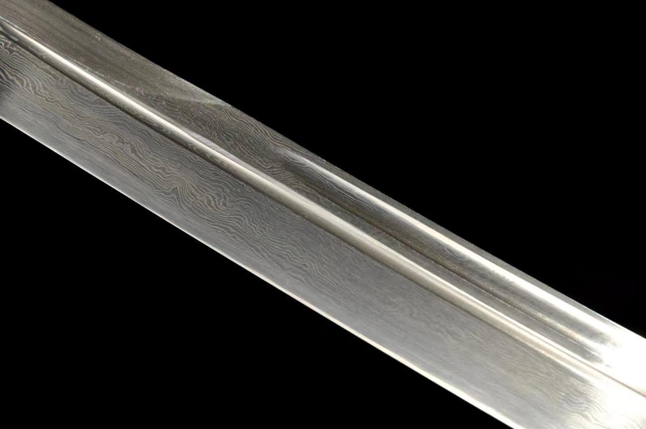 Horse-Chopping Sword Handmade Damascus Steel Blade