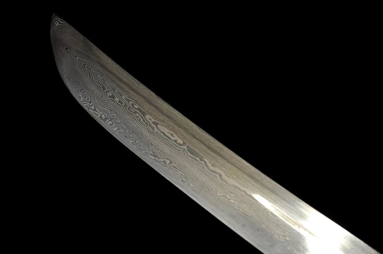 Horse-Chopping Sword Handmade Damascus Steel Blade