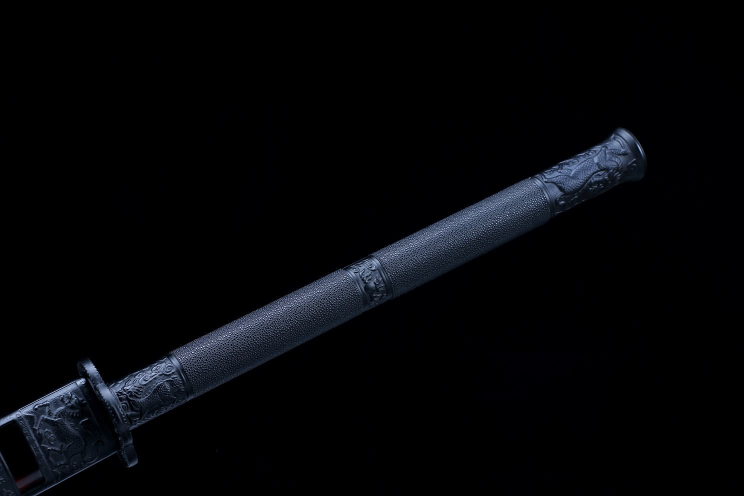 Kangxi Treasure Sword - Premium High Carbon Steel Blade with Woodcarved Scabbard