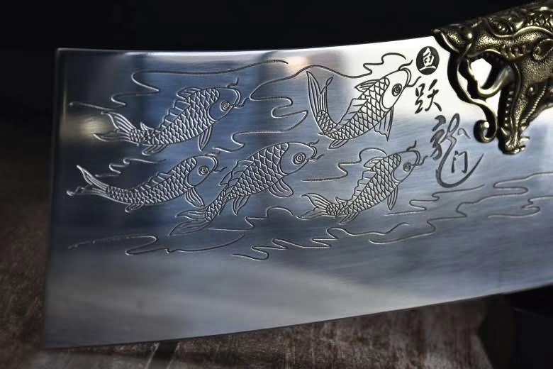 Cleaver Knife Carbon Steel Traditional Chinese Kitchen Knives Vegetables Tools - Chinese sword shop