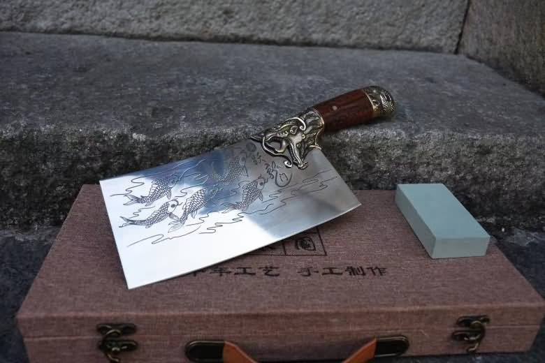 Cleaver Knife Carbon Steel Traditional Chinese Kitchen Knives Vegetables Tools - Chinese sword shop
