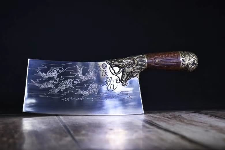 Cleaver Knife Carbon Steel Traditional Chinese Kitchen Knives Vegetables Tools - Chinese sword shop