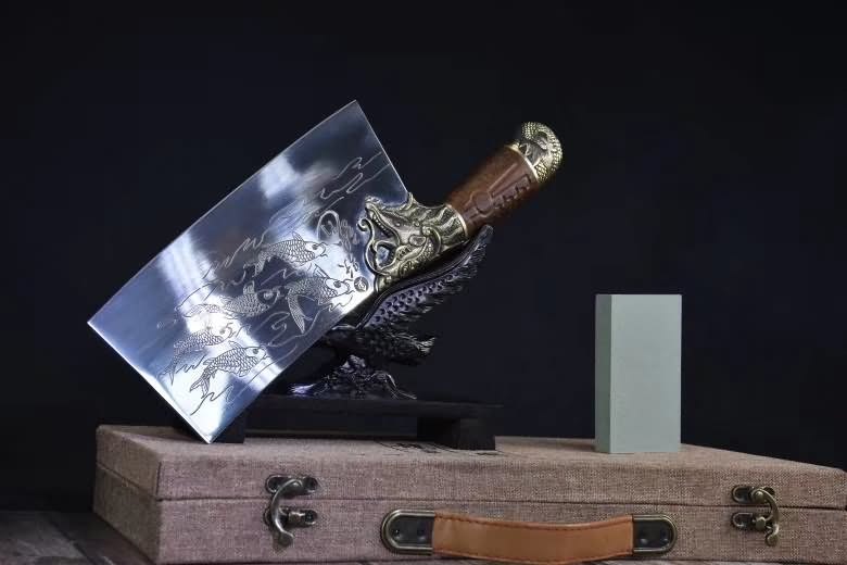 Cleaver Knife Carbon Steel Traditional Chinese Kitchen Knives Vegetables Tools - Chinese sword shop