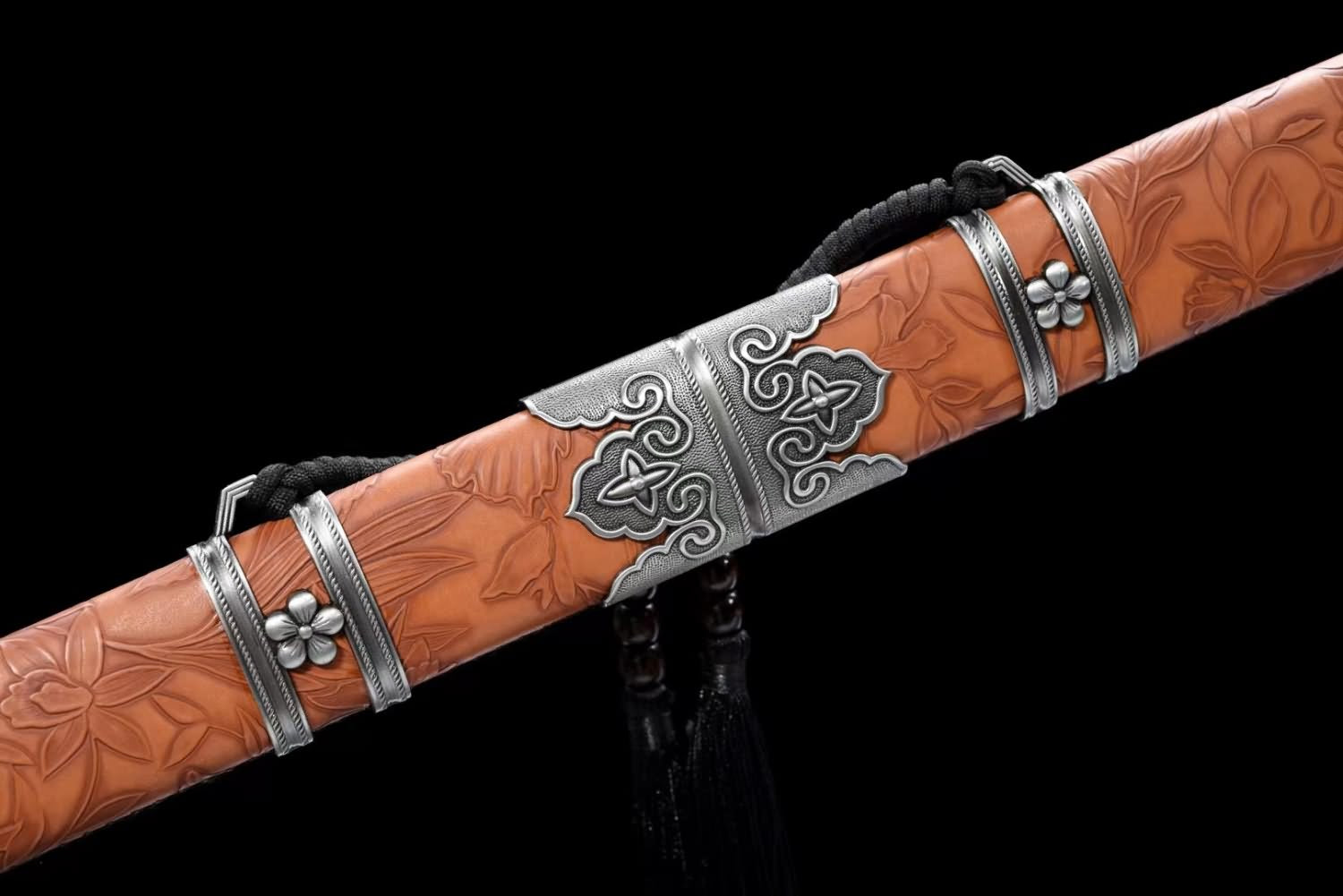 Tang Sword - Premium High Carbon Steel Blade - Ideal for Martial Arts - Golden Etching