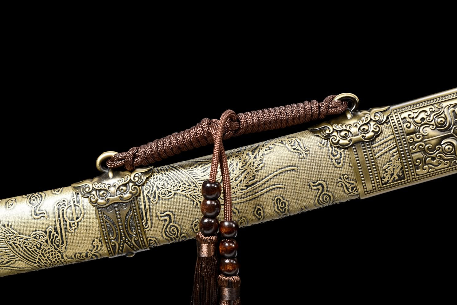 Kangxi dao swords-Hand Forged High Carbon Steel Blade Blade with Alloy Fittings