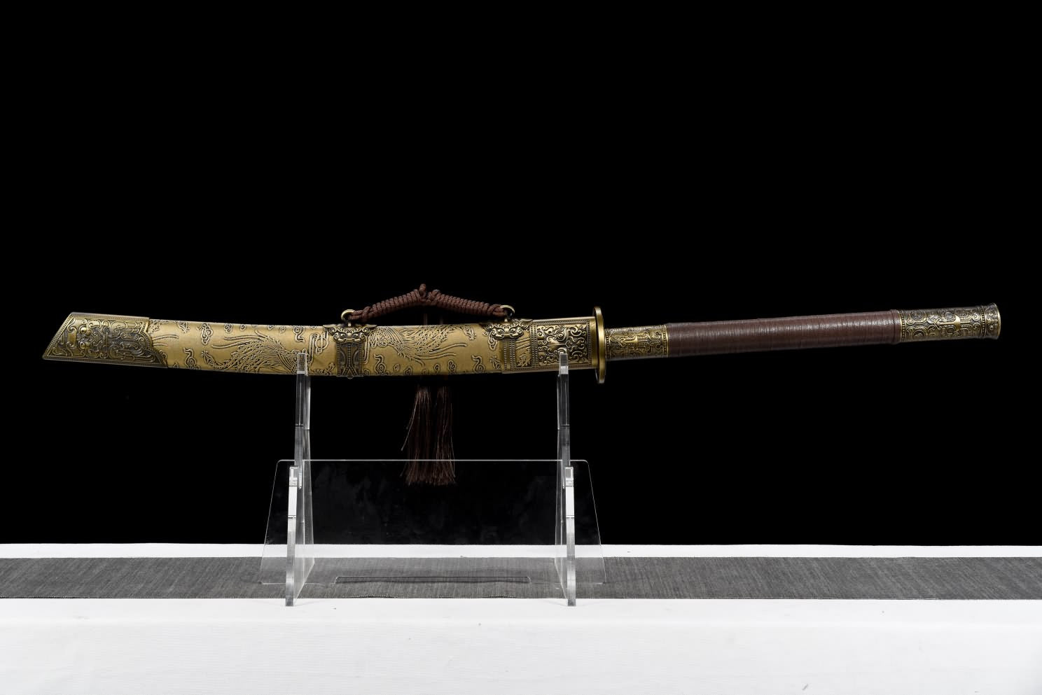 Kangxi dao swords-Hand Forged High Carbon Steel Blade Blade with Alloy Fittings