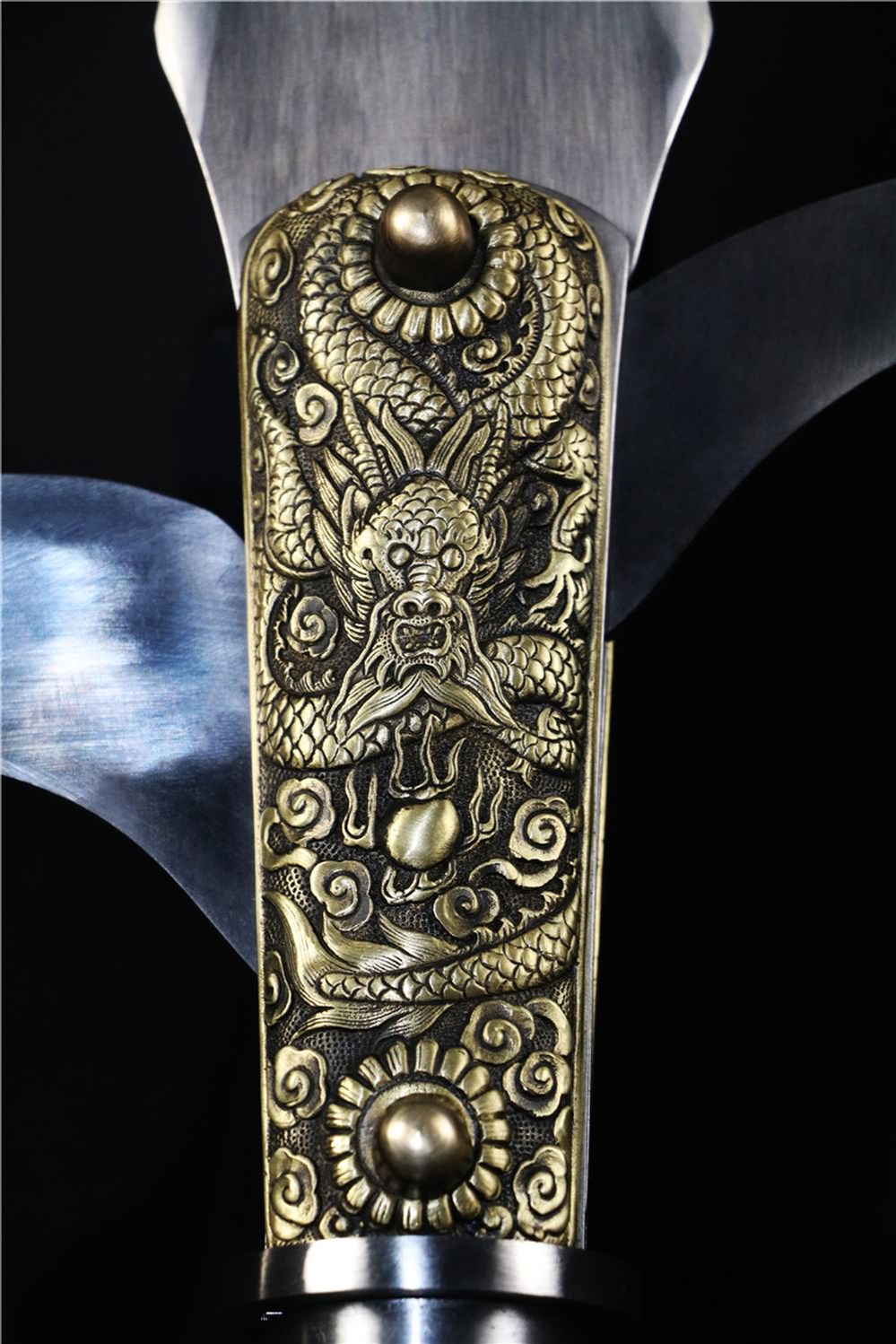 Spear with hooked sickle,kamayari,High carbon steel blade,Cold weapon - Chinese sword shop