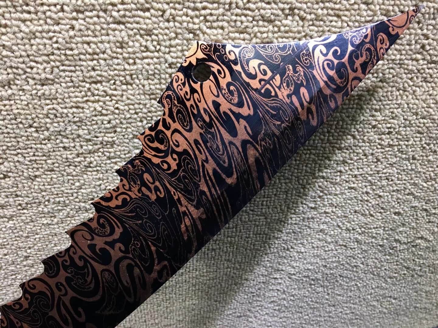 GuanDao,High carbon steel blade,Leather scabbard,Length 51" - Chinese sword shop