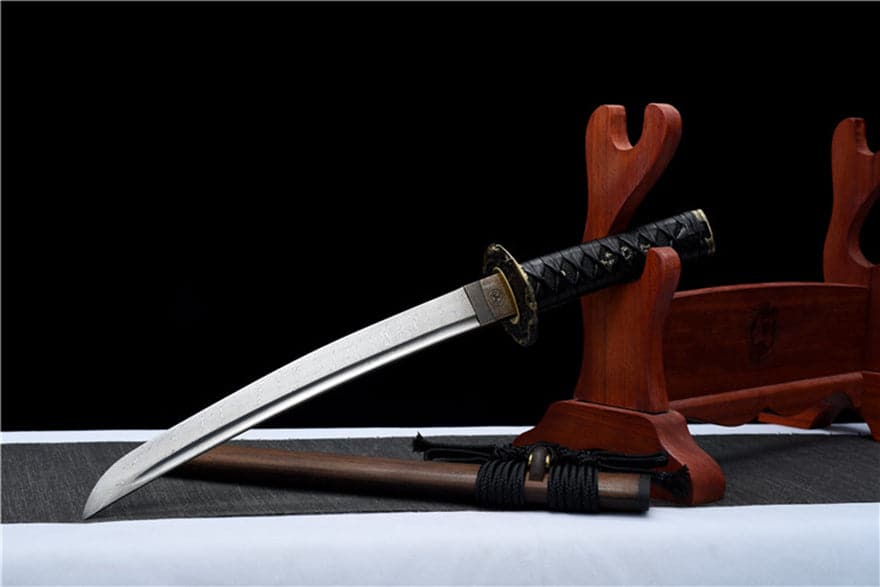 boxkatana Hand Forged Japanese Short knife Imperial Soul Pattern Steel