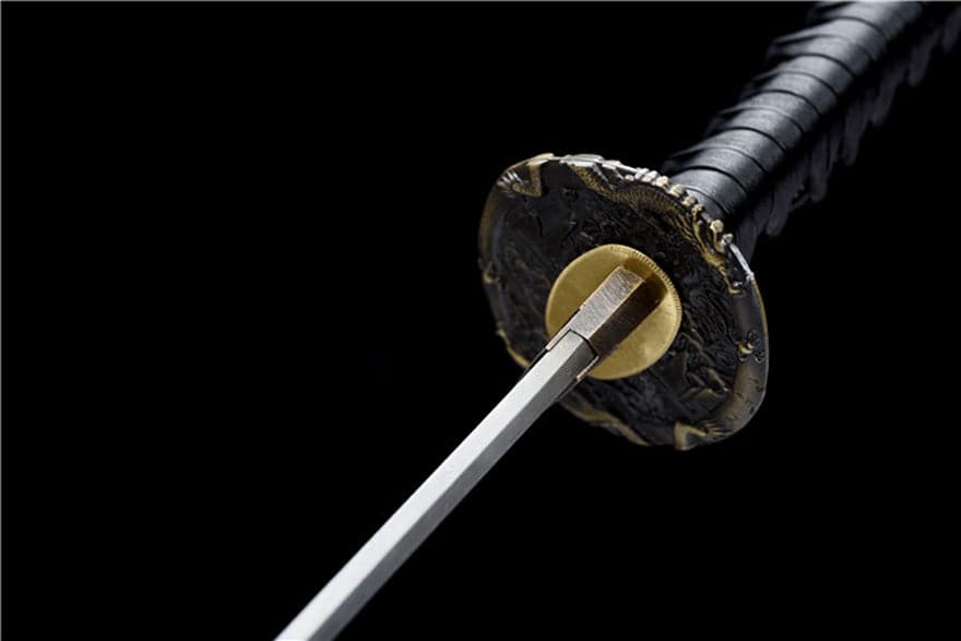 boxkatana Hand Forged Japanese Short knife Imperial Soul Pattern Steel