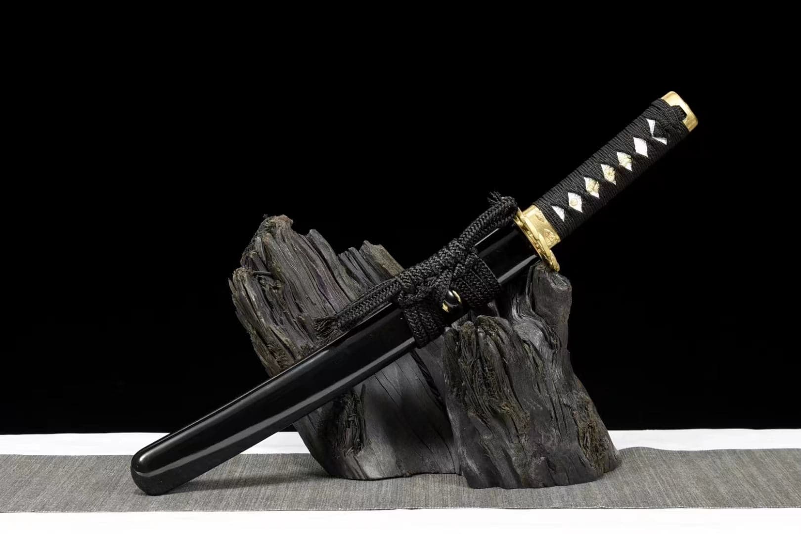 boxkatana Hand Forged Japanese Short knife Yoshioka T10 Turns the soil to burn blade