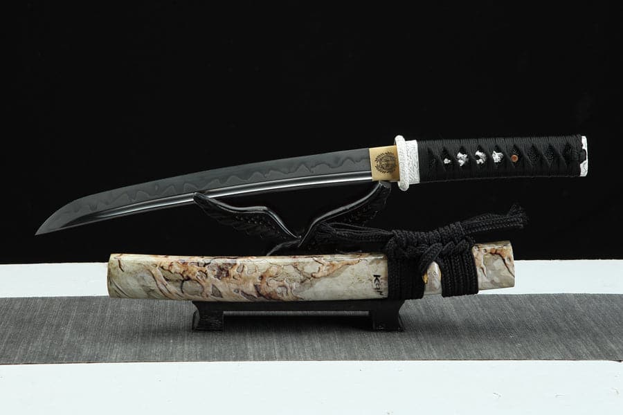 boxkatana Hand Forged Japanese Tanto Darkness Short Sword 1095 Carbon steel