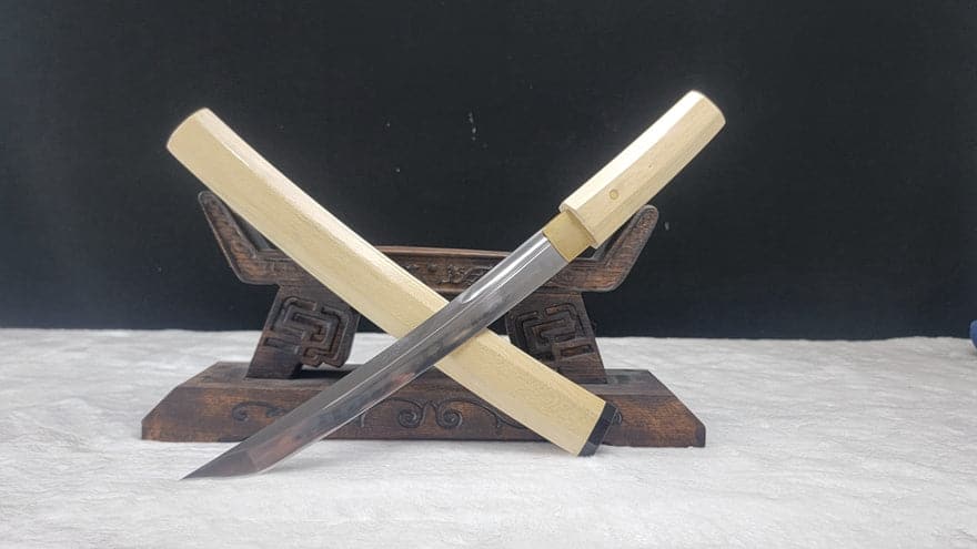boxkatana Hand Forged Japanese Tanto Dumu Anise T10 Carbon steel Turns the soil to burn blade