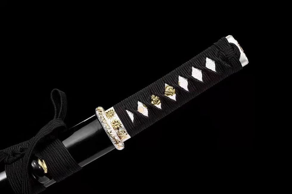 boxkatana Hand Forged Japanese Tanto Golden Dragon T10 Carbon steel Full Tang