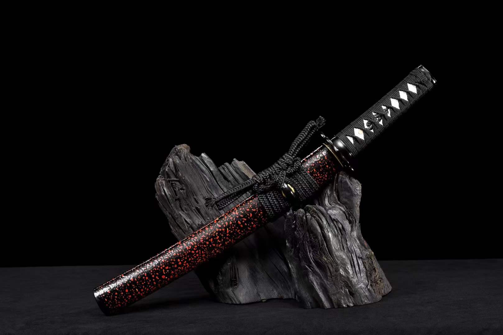 boxkatana Hand Forged Japanese Tanto Naruto Short Sword T10 Turns the soil to burn blade
