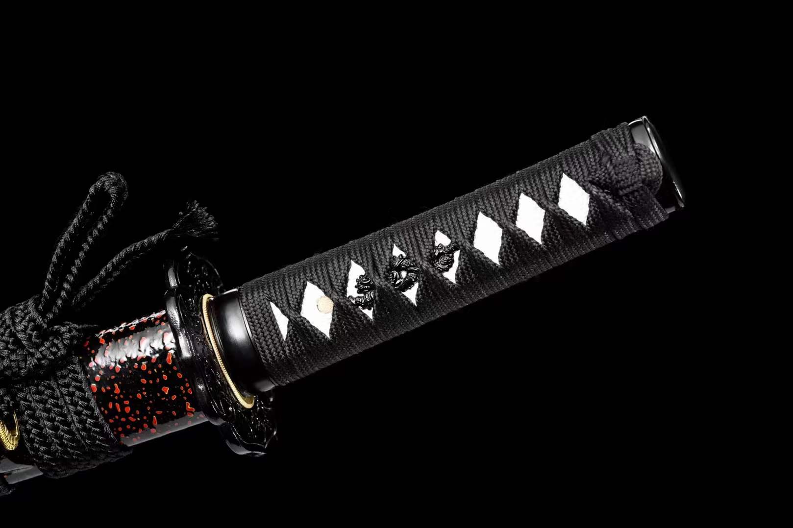 boxkatana Hand Forged Japanese Tanto Naruto Short Sword T10 Turns the soil to burn blade