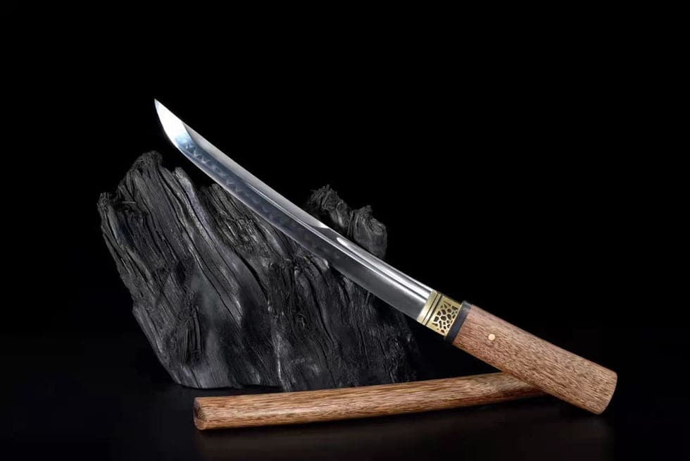boxkatana Hand Forged Japanese Tanto T10 Carbon steel Rosewood
