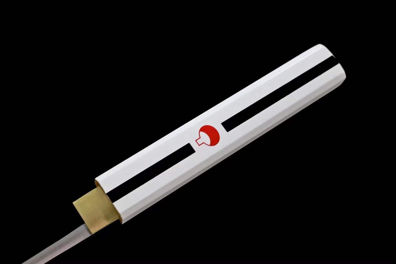 boxkatana Handmade Anime NARUTO Sasuke Kusanagi-No-Tsurugi Sword Shirasaya Ninja Sword Spring Steel Black Blade