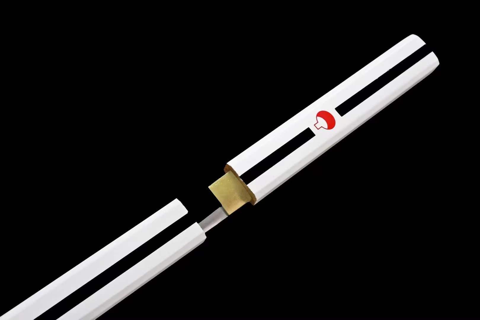boxkatana Handmade Anime NARUTO Sasuke Kusanagi-No-Tsurugi Sword Shirasaya Ninja Sword Spring Steel Black Blade