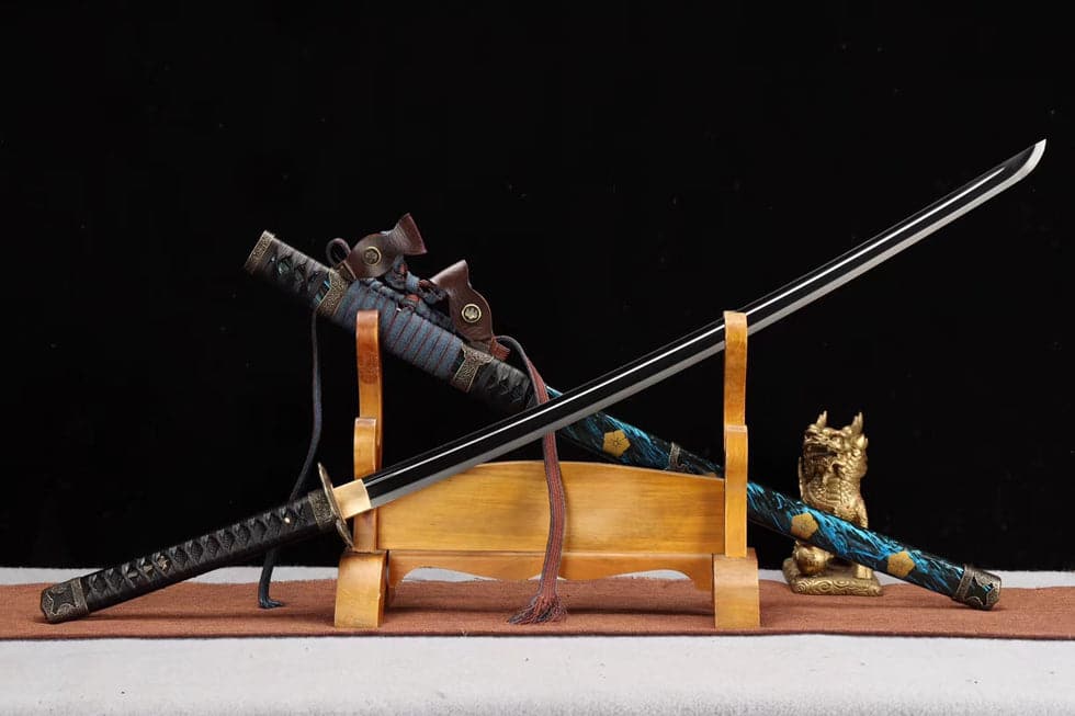 boxkatana Handmade Japanese Tachi Odach Thousand Feathers 1060 High Speed Steels Hand grinding