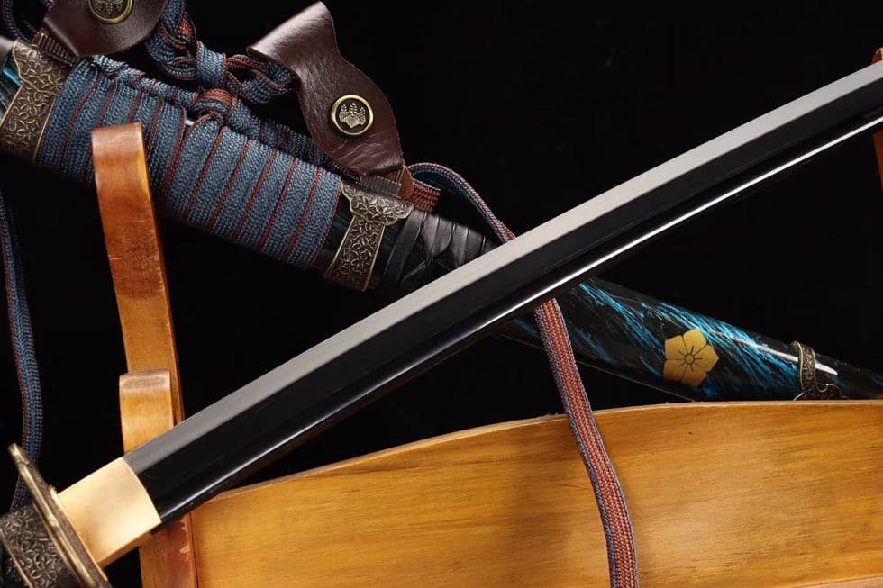 boxkatana Handmade Japanese Tachi Odach Thousand Feathers 1060 High Speed Steels Hand grinding