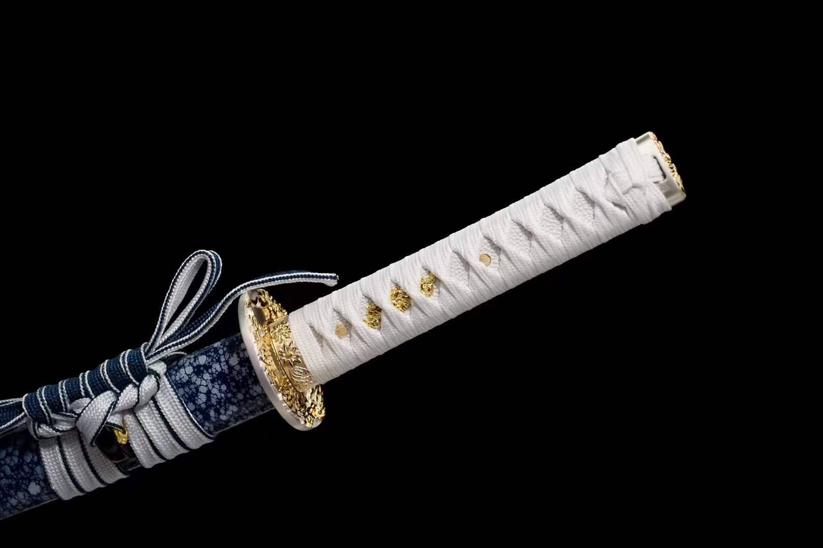 boxkatana Handmade Japanese Wakizashi Begonia Short Sword T10 burned edge